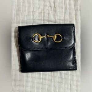 🚨📣Vintage Gucci Black Horsebit Wallet👀